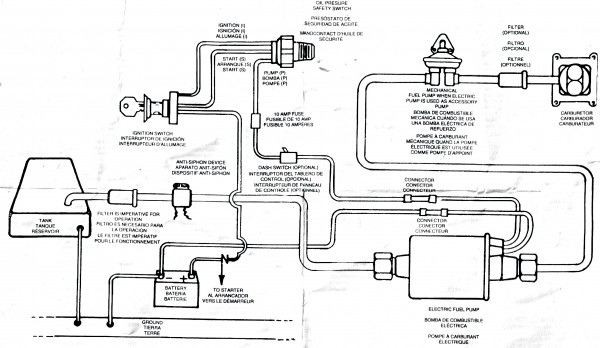 Airtex E8251 Universal Solid State Electric Fuel Pump Generic Installation Recommendations Diagram
